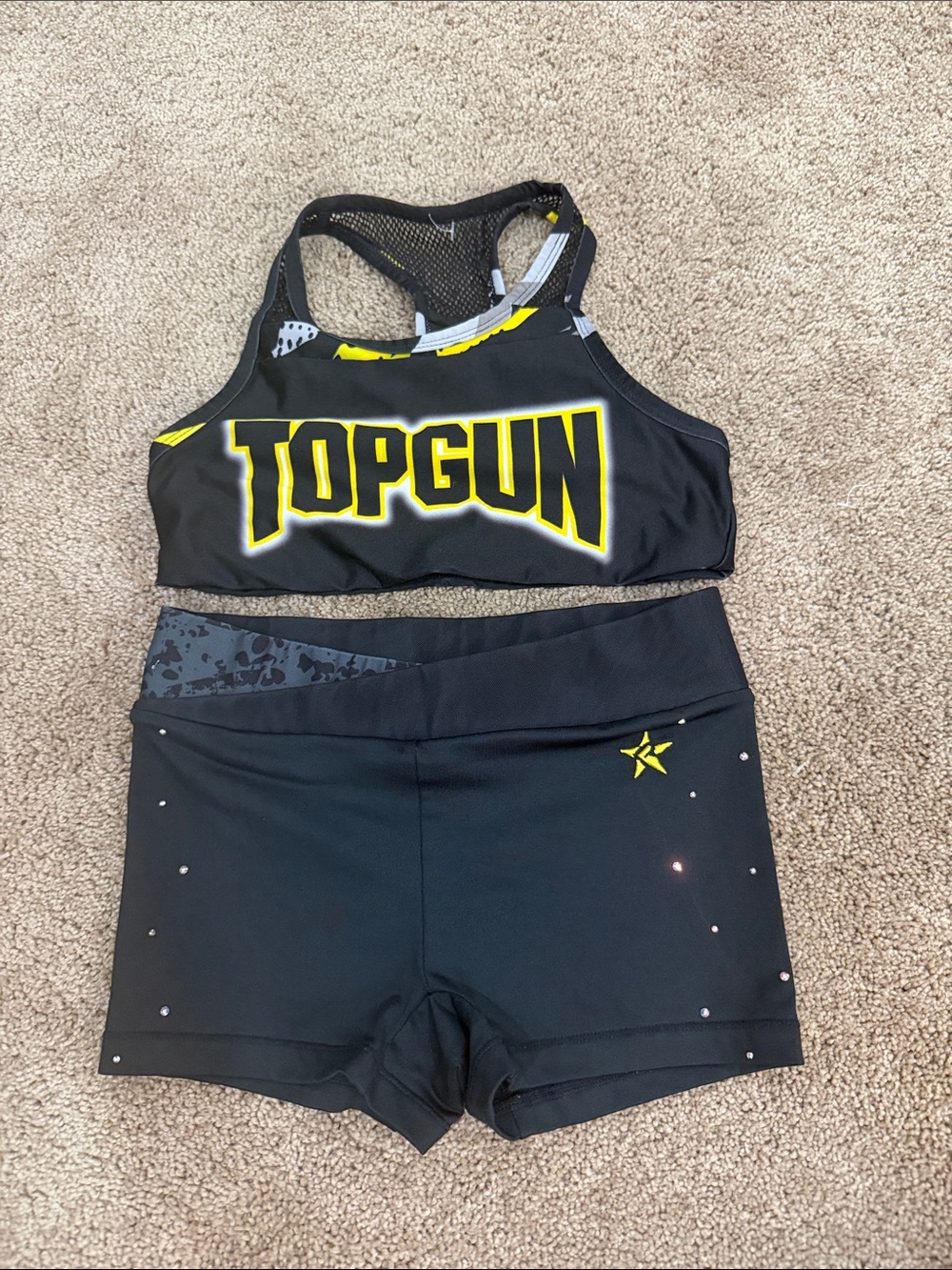 Topgun Kids' Black and Yellow Active Matching Set